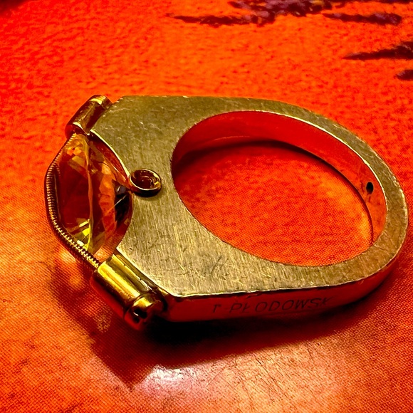 T Plodowski topaz ring, sterling silver 14 K
Size 7 - Picture 6 of 8